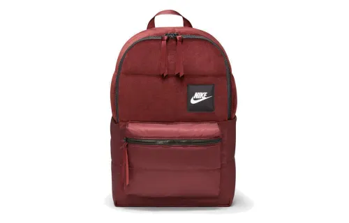 Nike SportswearHeritage Zip Closure Polyester Backpack Regular Unisex Mysterious Maroon