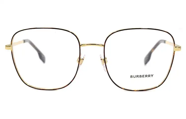 Burberry Monogram Alloy Square Eyeglass Frames Women's