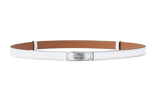 HERMES Kelly Calfskin Leather Belts Women's Width 1.8cm