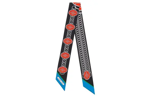 HERMES Small Silk Scarves Unisex Multicolor