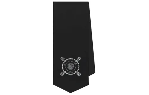 HERMES Knit Scarves Unisex Black