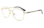 GUCCI Vintage Webbing Collection Oval Prescription Glasses Unisex
