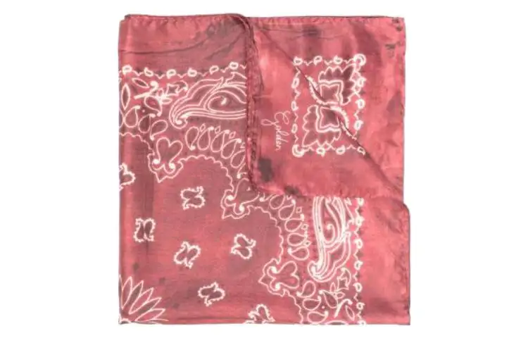 Golden Goose Deluxe Brand Paisley Printed Distressed Effect Scarf