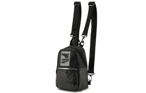 PUMA Artificial Leather Fabric Backpack Regular Women's Black