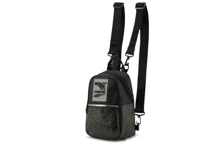 PUMA Artificial Leather Fabric Backpack Regular Women's Black