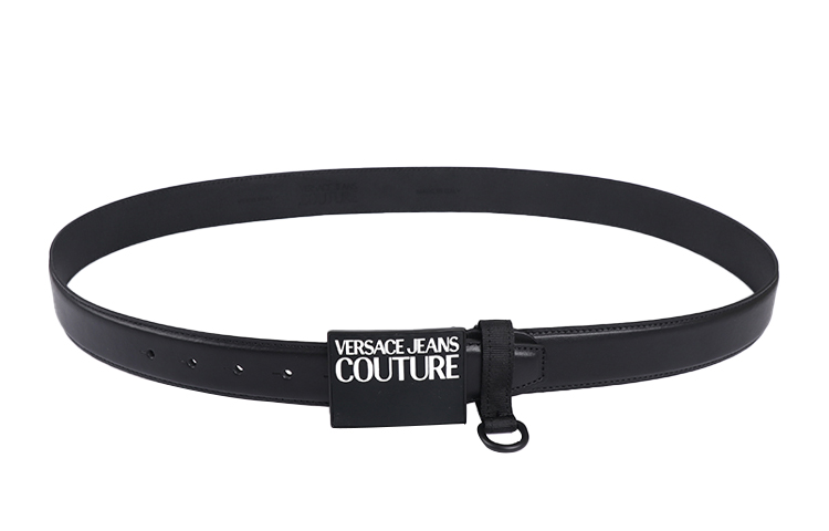 Мужской ремень Versace Jeans Couture Leather Belt (черный) — фото 3