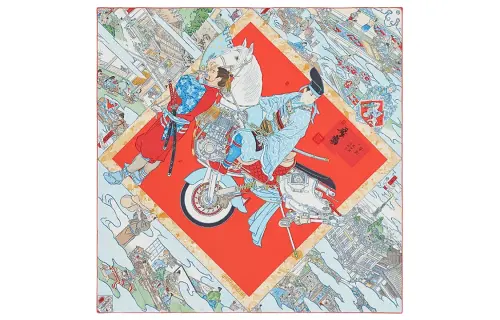 HERMES Scarves Unisex Multicolor