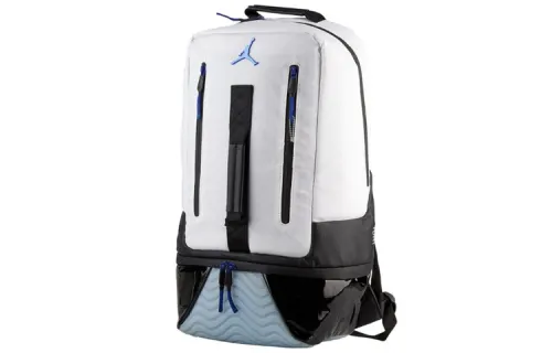 Jordan Polyester Laptop Bag, Basketball Bag, Backpack Regular Unisex White