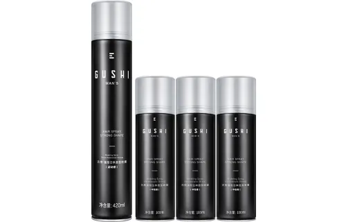 Three dimensional hair spray, handheld set for traveling, airplane, styling, adds volume, 420 ml, 100 ml