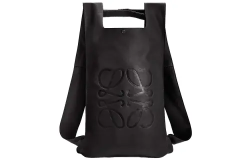 LOEWE Napa Calf Leather Backpack Men's Black