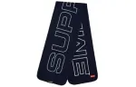 Supreme Wool Knit Scarves Unisex Marine Blue