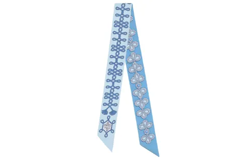HERMES Scarves Women's Light Blue