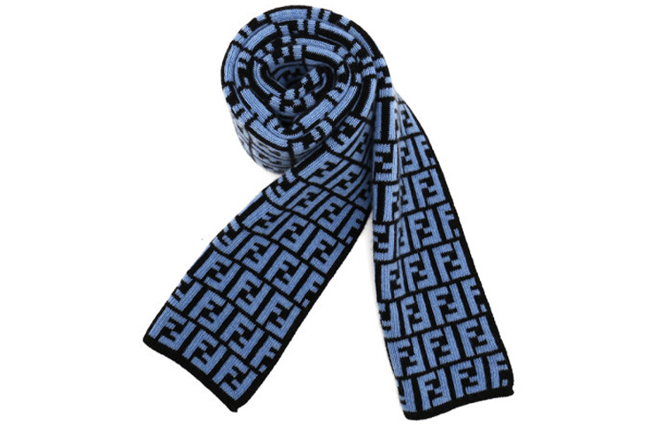Шарф Fendi FF (сине-красный)