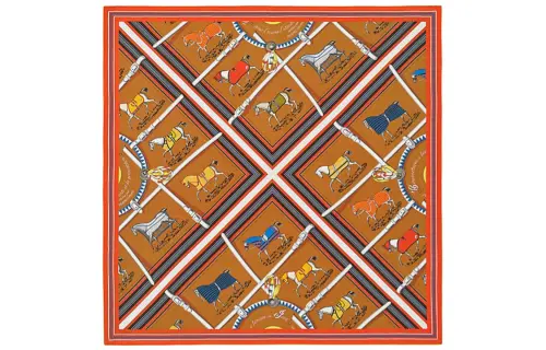 HERMES Scarves Women's Orange