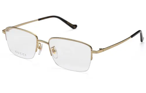 GUCCI Logo Versatile Square Prescription Glasses Unisex