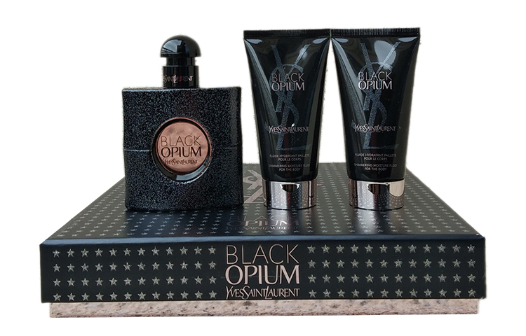 YSL, black perfume, coffee set, body cream, 50 ml, 50 ml