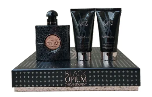 YSL, black perfume, coffee set, body cream, 50 ml, 50 ml