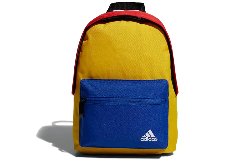 Adidas Polyester Sports Backpack Regular Men's Yellow/Red/Blue