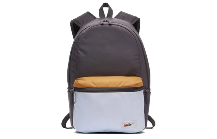 Nike Heritage Polyester Backpack Regular Unisex Lightning Gray & Light Purple