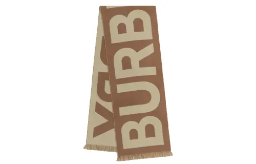 Burberry Two-Toned Logo Intarsia Scarf