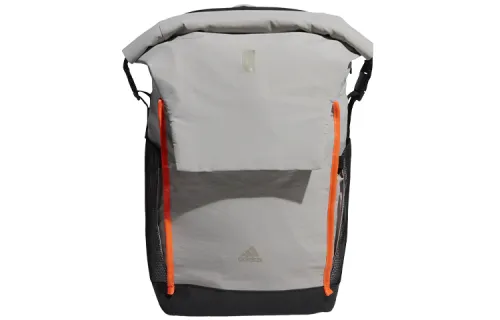 Adidas Polyester Sports Backpack Regular Unisex Metallic Gray