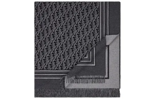 DIOR Knit Scarves Men's Gray