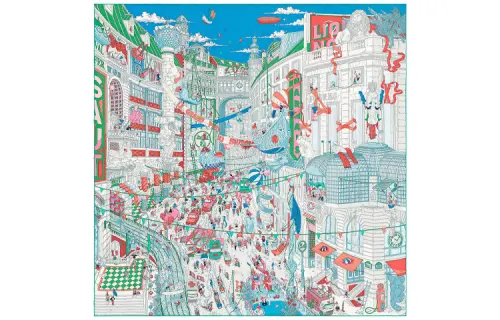 HERMES Scarves Unisex Multicolor