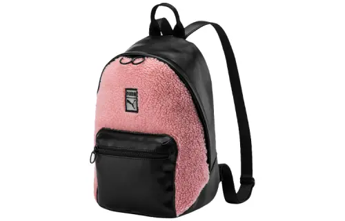 PUMA Artificial Leather Fabric Backpack Regular Women's Pink