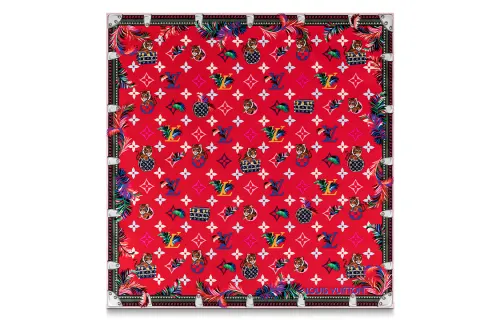 LOUIS VUITTON PRECIOUS TIGER Scarves Women's Red