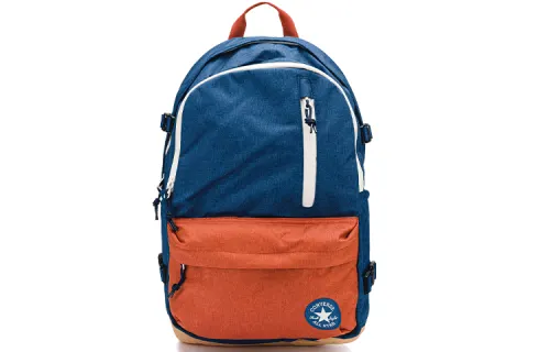 Converse Polyester Backpack Regular Unisex Blue Orange Multicolor