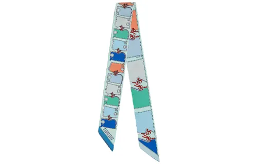 HERMES Scarves Women's Blue