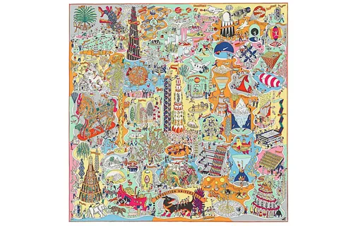 HERMES Scarves Unisex Multicolor