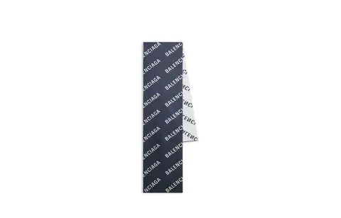 Balenciaga Knit Scarves Unisex Dark Blue