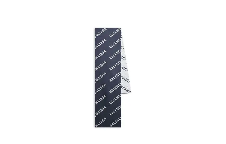 Balenciaga Knit Scarves Unisex Dark Blue