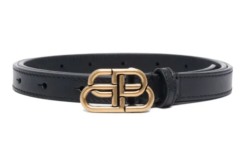 Balenciaga Calfskin Leather Belts Women's Width 1.5cm