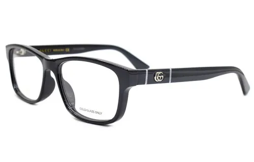 GUCCI Square Eyeglass Frames Men's Black