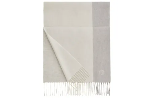 HERMES Knit Scarves Unisex Beige
