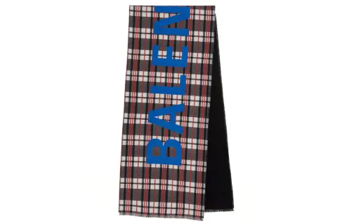Balenciaga Macro Check Print Scarf