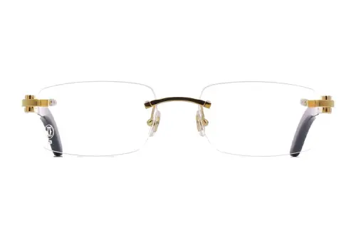 Cartier Rimless Rectangular Frame Glasses