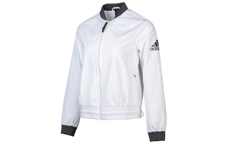 Куртка adidas Bomber Wv Fem (черный) — фото 3