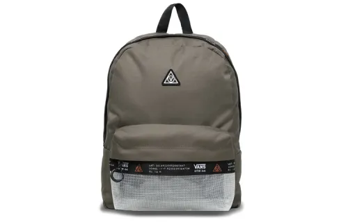 Vans Polyester Backpack Regular Unisex Gray Green