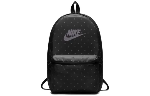 Nike Heritage Polyester Backpack Regular Unisex Black Gray