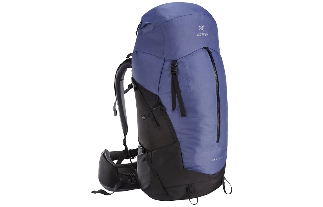 Arc'teryx 61L Mountaineering Bag Outdoor Bag Nylon Gray Purple Unisex