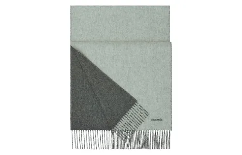 HERMES Cashmere Knit Scarves Unisex