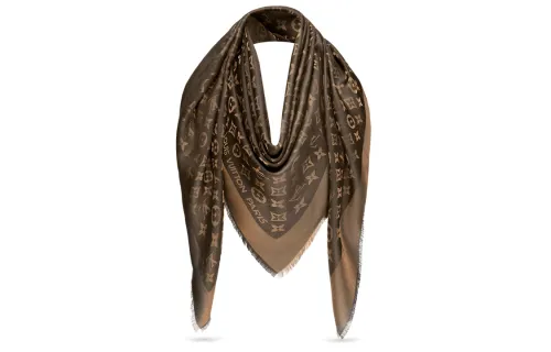 LOUIS VUITTON Pre Owned 2010s Monogram Jacquard Scarf