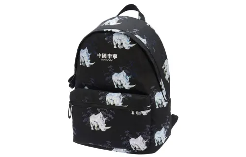Li Ning Kong Shanji, Collaboration Athleisure Polyester Backpack Regular Unisex Black