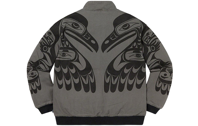 Унисекс куртка Supreme FW19 Week 7 Makah Zip Up Jacket (темно-серый) — фото 2