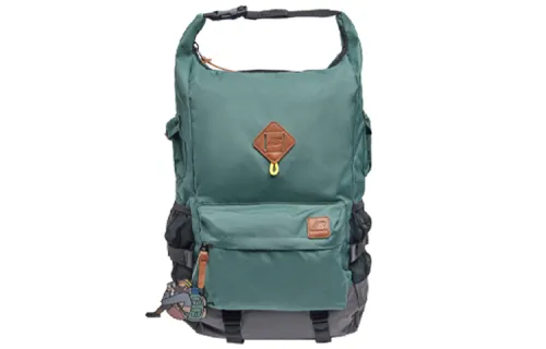 New Balance × JHI Collaboration Zip Closure Fabric Backpack Regular Unisex Dark Green