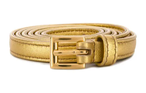 PRADA Leather Belts Women's Gold