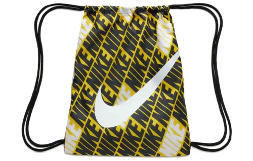 Nike Drawstring Closure Polyester Backpack Regular Unisex Yellow